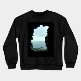 North Sea Through a Stone Window - Dunnottar Castle Crewneck Sweatshirt